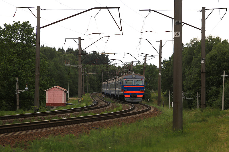 迅速,火车,篷车,电力火车,蓝色,市郊火车,前苏联,车厢,基辅,机车