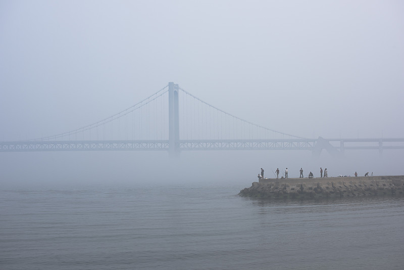 大连,海洋,桥,辽宁省,东北方向,水,非都市风光,水平画幅,地形,建筑