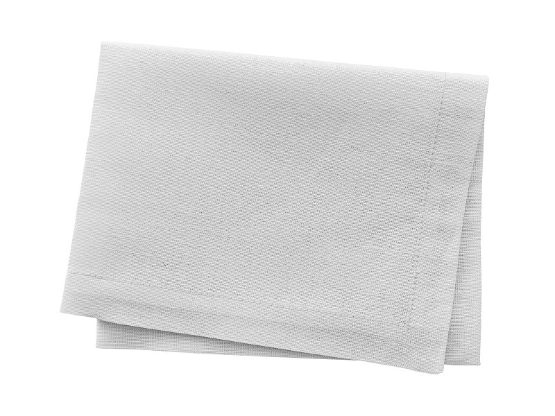 餐巾,白色,分离着色,洗碗布,亚麻布,折叠的,桌布,纺织品,背景分离,水平画幅