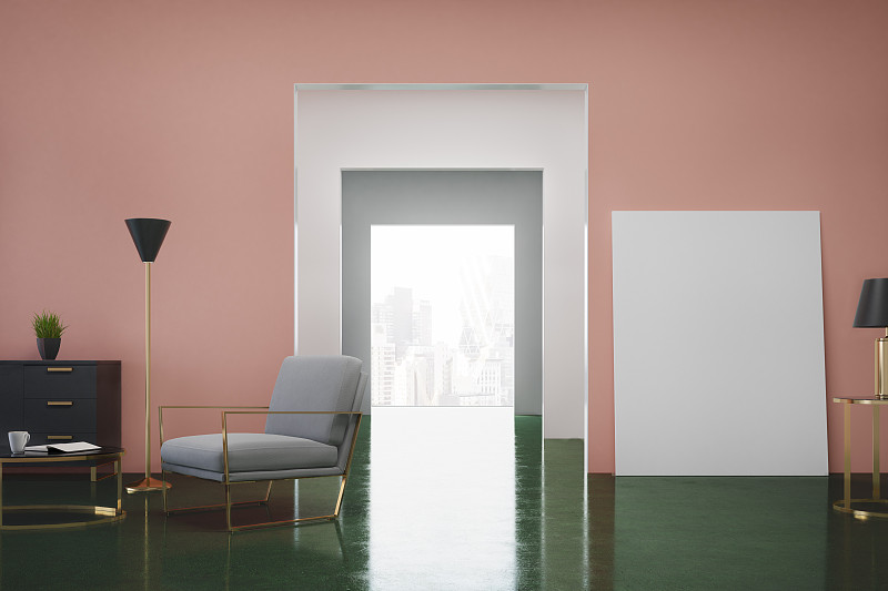 扶手椅,粉色,起居室,绿色,抽屉柜,办公椅,复式楼,相框,办公室,边框