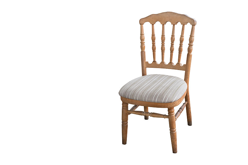椅子,古典式,木制,白色背景,背景分离,分离着色,正面视角,褐色,古董,座位