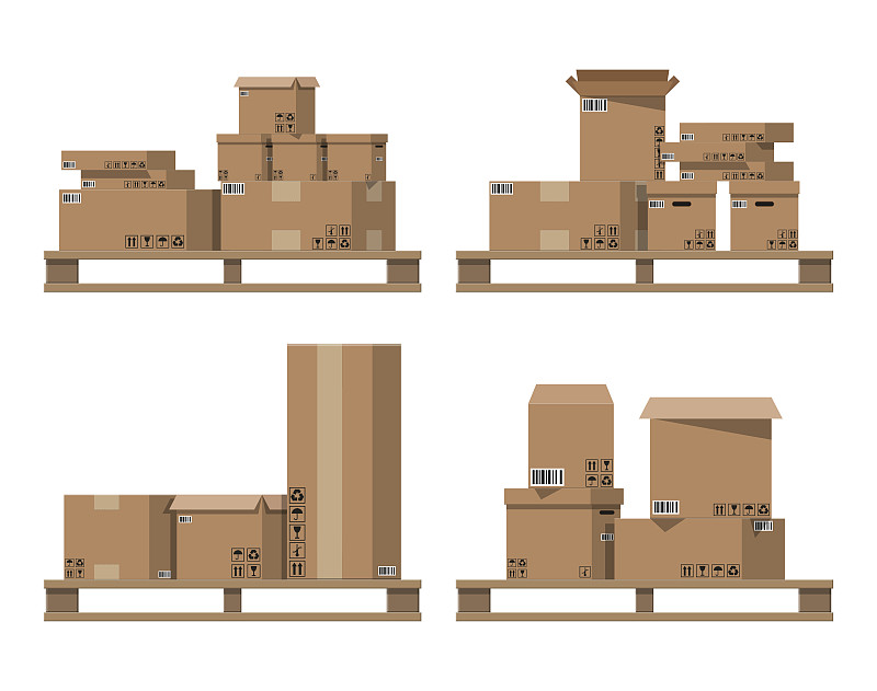 纸箱,货盘,木制,板条箱,纸盒,贮藏室,货物集装箱,商务,堆,设备用品