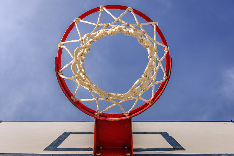 篮子,篮球运动,篮球框,得分,球场,体育场,球,天空,风,金属