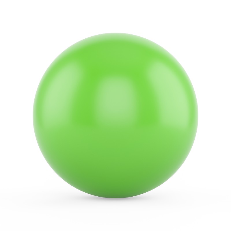 球体,三维图形,绿色,白色背景,球,珍珠首饰,缎子,分离着色,玩具,闪亮的