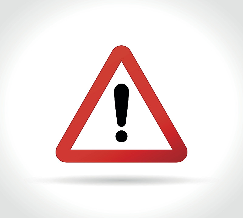 白色背景,三角警示架,警告标志,错误信息,机敏,危险,三角形,风险,图标