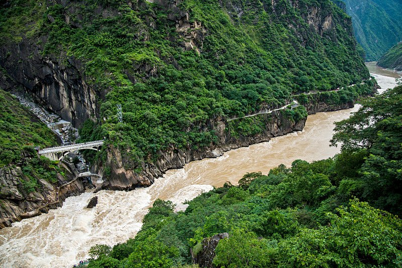 虎跳峡,水,中国,能源,金沙河,香格里拉县,水坑,沟壑,自然神力,峡谷