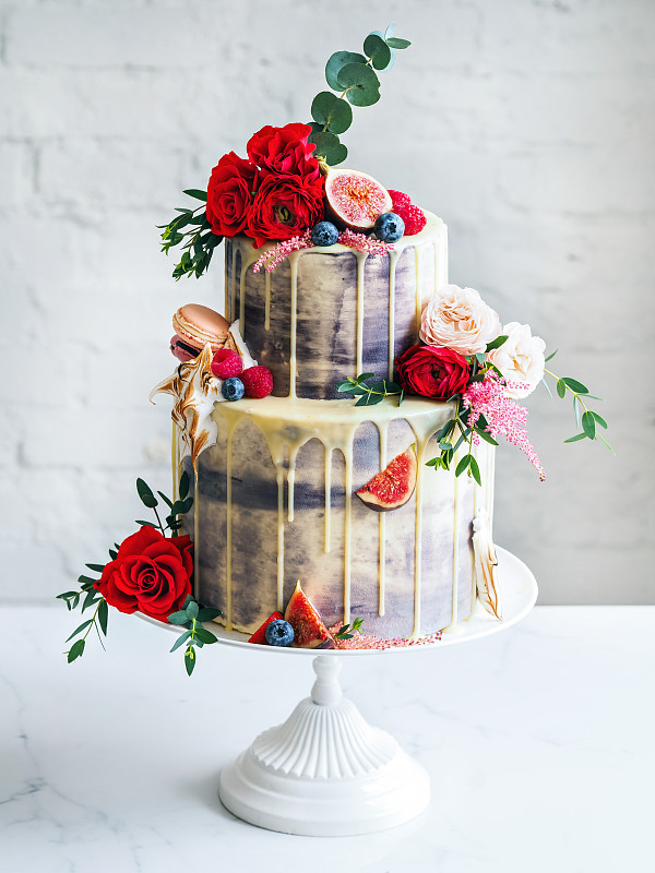 结婚蛋糕,垂直画幅,美,传统,奶油,蛋糕,生日,工作室,俄罗斯,糖