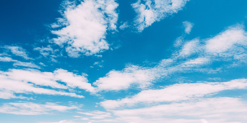 天空,白色,卷层云,蓝色,正下方视角,水平画幅,云,无人,夏天,户外