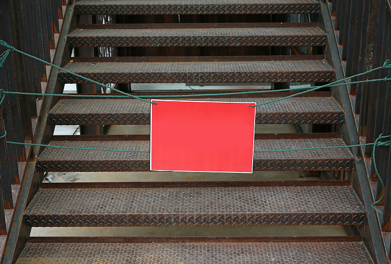 标签,概念,空的,红色,楼梯,车背,在边上,安全,北美,停止标志