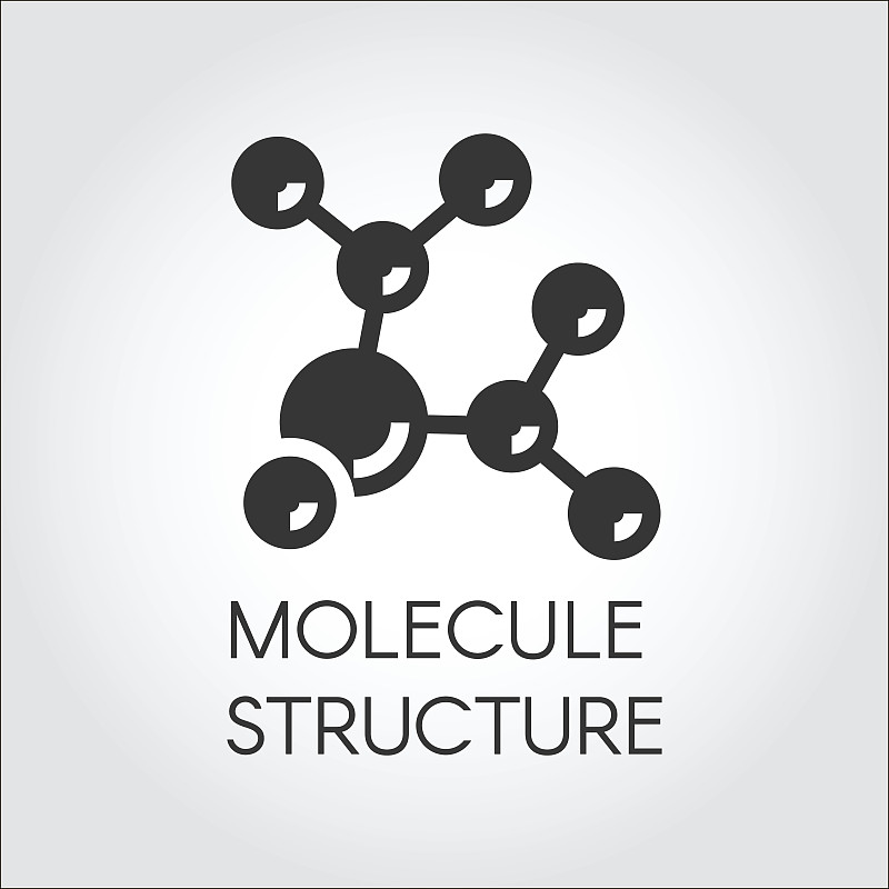 绘画插图,矢量,品牌名称,计算机图标,扁平化设计,抽象,分子结构,黑色,酸,微生物学