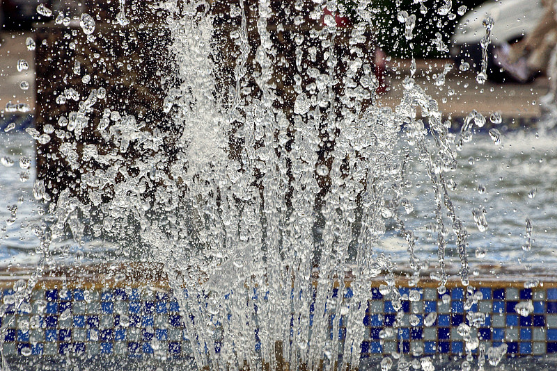 水,喷泉,城市,水滴,美,公园,水平画幅,无人,暴雨,湿