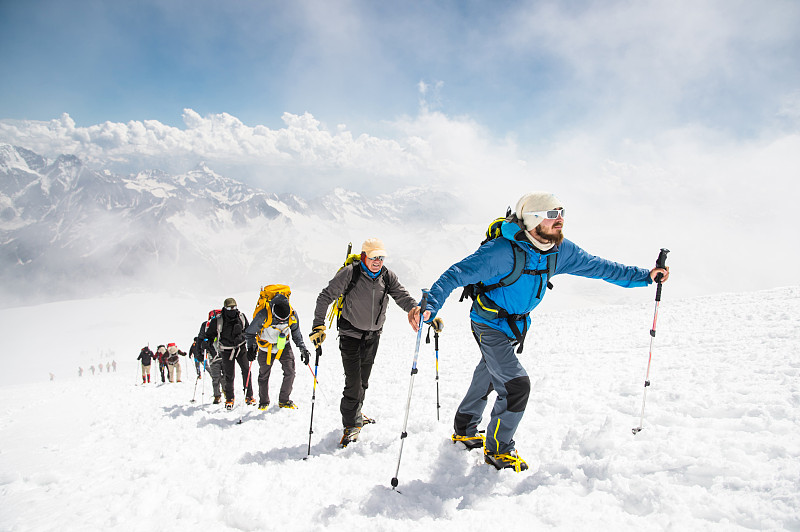 组物体,山,在上面,雪山,天空,度假胜地,水平画幅,云,导游,雪