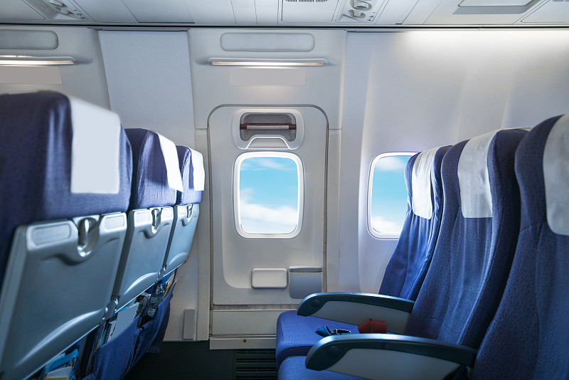 座位,空的,窗户,飞行器,天空,水平画幅,椅子,客舱,旅行者,行李
