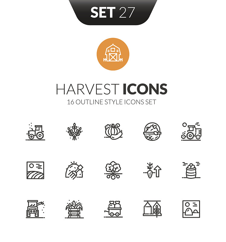 细的,时尚,轮廓,黑色,计算机图标,现代,垂直画幅,绘画插图,农业机器,符号