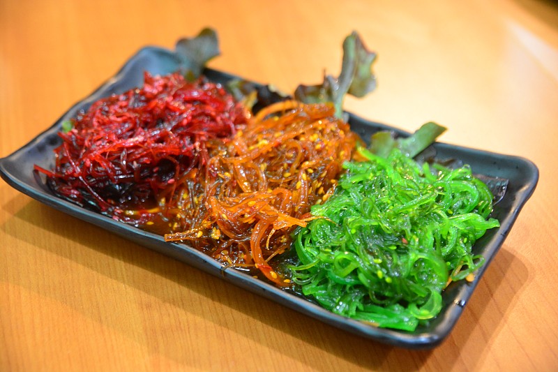 日本,海藻沙拉,餐具,席子,水平画幅,素食,无人,开胃品,传统,生食