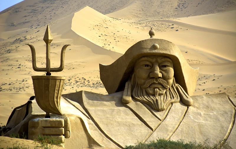 内蒙古自治区,中国,genghis,khan,巴禅沙丘,沙雕,著名自然景观,中国西北部,戈壁滩,干旱地带,沙丘