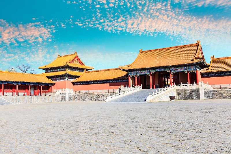 宫殿,北京,远古的,故宫,禁止的,宏伟,大门,世界遗产,屋顶,寺庙