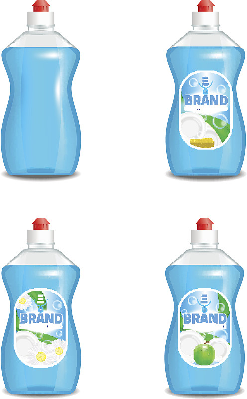 标签,瓶子,矢量,洗碗机,品牌标记,背景,商品,塑胶,洗洁精