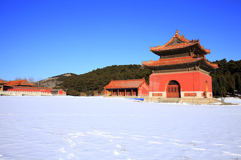 清东陵,建筑业,山脊,雕塑,著名景点,风景,旅游目的地,绿色,地形