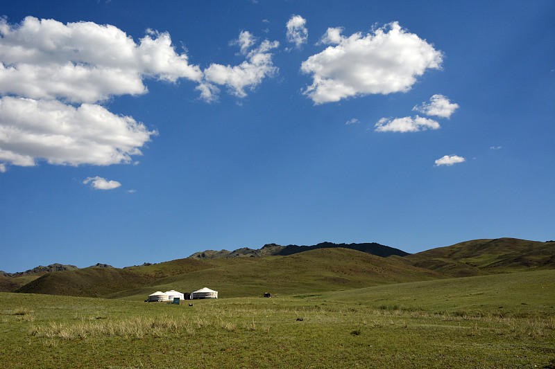 蒙古,阿尔泰山脉,蒙古包,戈壁滩,偏振光,半干旱,东欧大草原,游牧民族,帐篷,水平画幅