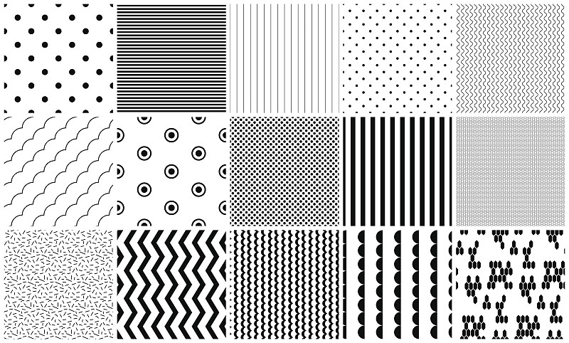 矢量,几何形状,四方连续纹样,纹理,黑白图片,梳子,绘画插图,计算机制图,计算机图形学,单色调