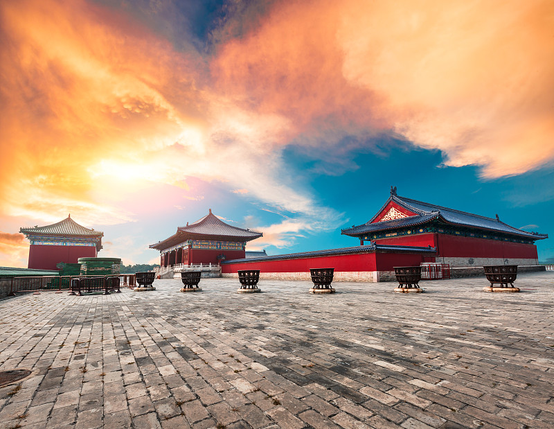 天坛,北京,地形,中国,汉字,天堂,宫殿,宝塔,大门,华丽的