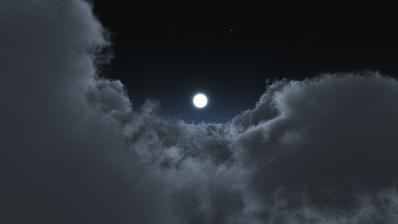 云,夜晚,在上面,天空,美,风,水平画幅,星星,无人,循环元素