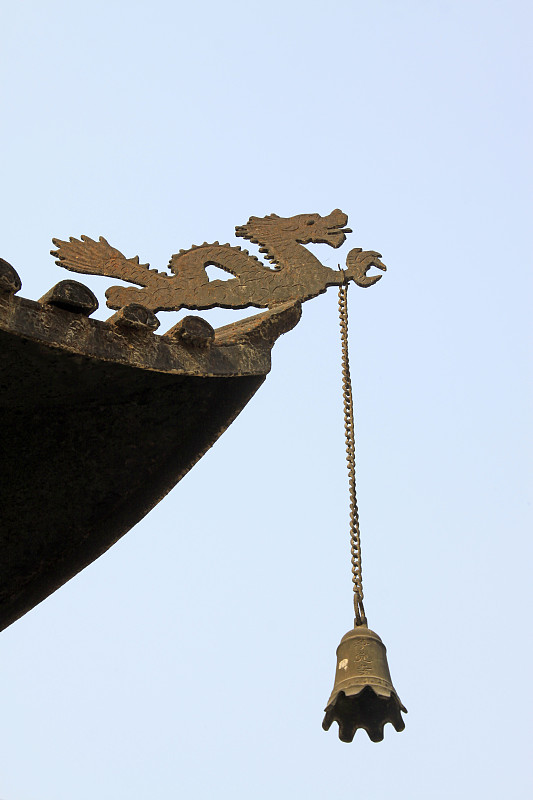 铃,寺庙,中国,河北省,五月,2014年,18岁到19岁,熏香,风铃,屋檐