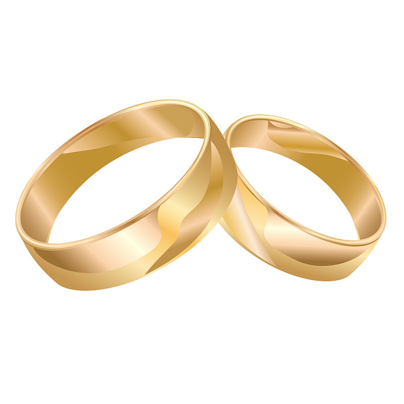 结婚戒指,分离着色,白色,形状,绘画插图,符号,珠宝,订婚戒指,组物体,金属
