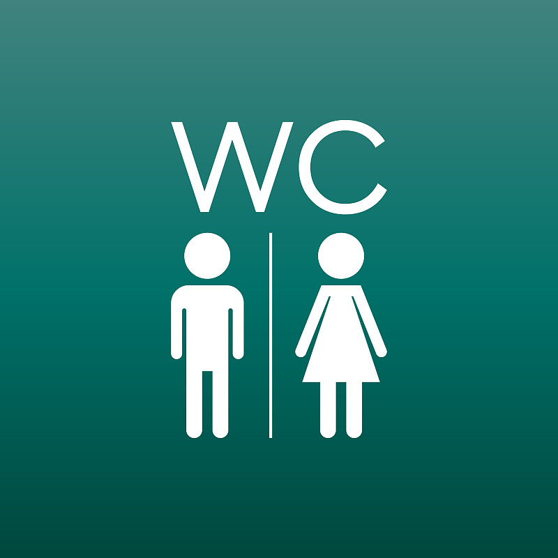 卫生间,矢量,女人,男人,标志,计算机图标,绿色背景,平坦的,个人随身用品,浴室