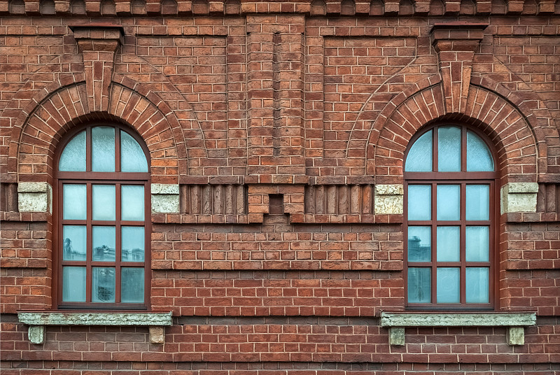 拱门,砖,窗户,背景,墙,数字2,褐色,平衡折角灯,组图