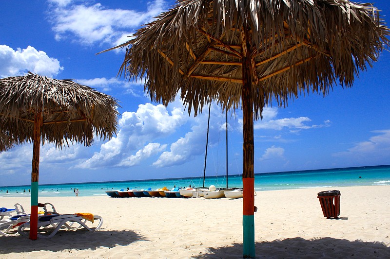 古巴,维拉德罗海滩,水,天空,美,风,度假胜地,休闲活动,水平画幅,沙子