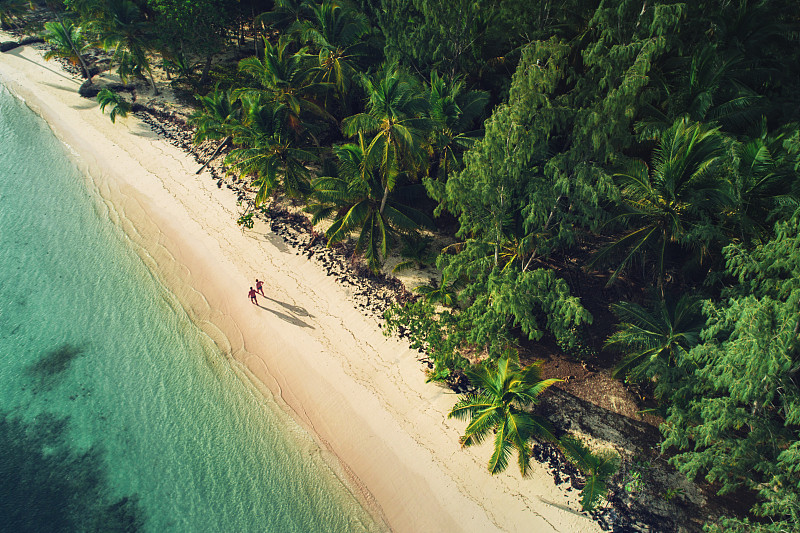 海滩,岛,多米尼加共和国,普他卡那,鸡尾酒,航拍视角,水,天空,水平画幅,沙子