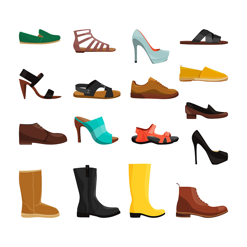 休闲装,矢量,女人,鞋子,男人,照片,个性,个人随身用品,鞋底,形状
