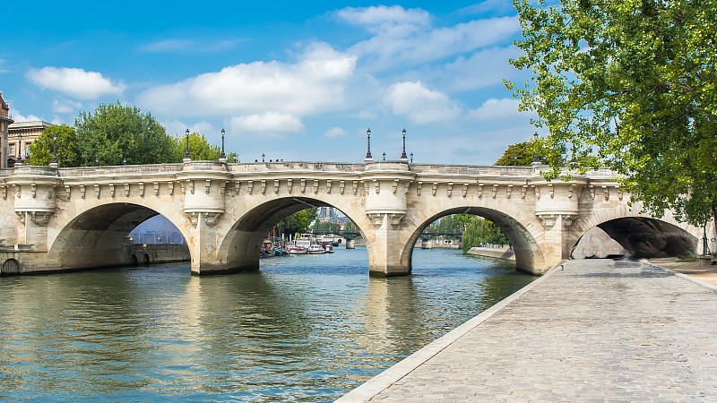 风景,巴黎,新桥,纪念碑,水,天空,美,外立面,水平画幅,艺术桥
