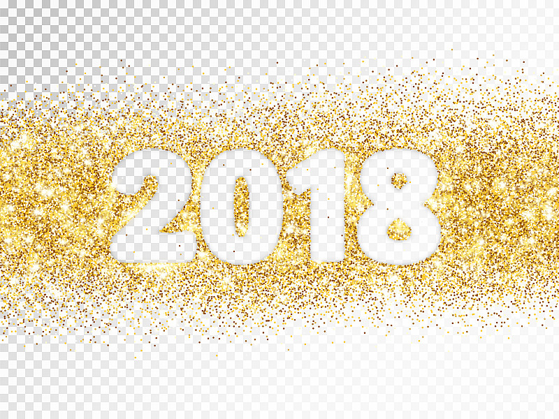 2018,矢量,灰尘,黄金,数字,字体,透明,背景聚焦,分离着色,闪亮