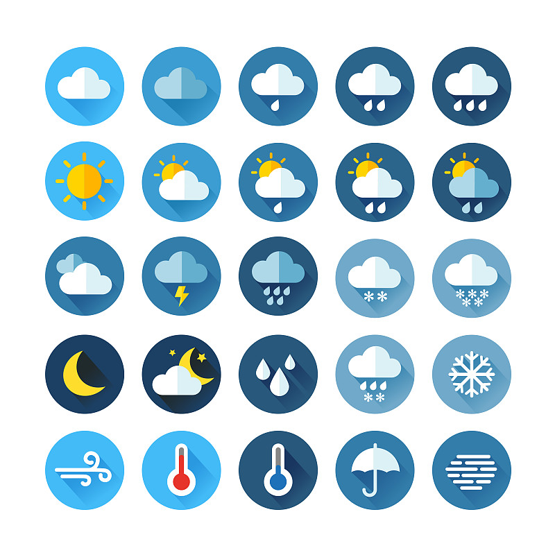 天气,计算机图标,天空,暴风雨,温度计,气候,温度,云,夜晚,雪