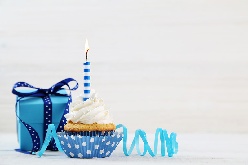 生日,纸杯蛋糕,贺卡,美国,边框,水平画幅,生日蛋糕,无人,蓝色,蛋糕