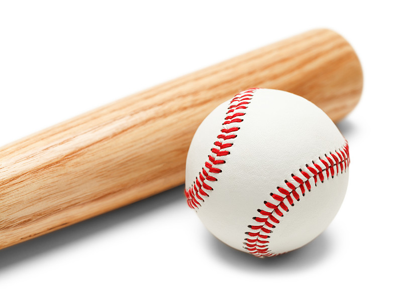 棒球,球棒,褐色,新的,水平画幅,室外游戏器具,皮革,棒球棍,球体,白色