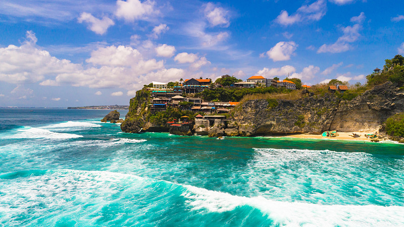 海滩,巴厘岛,乌鲁瓦度,印度尼西亚,海浪,悬崖,水,天空,美,水平画幅
