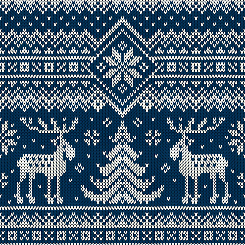 驼鹿,机织织物,圣诞树,式样,毛衣,纺织品,人字花纹,雪,裁缝样式