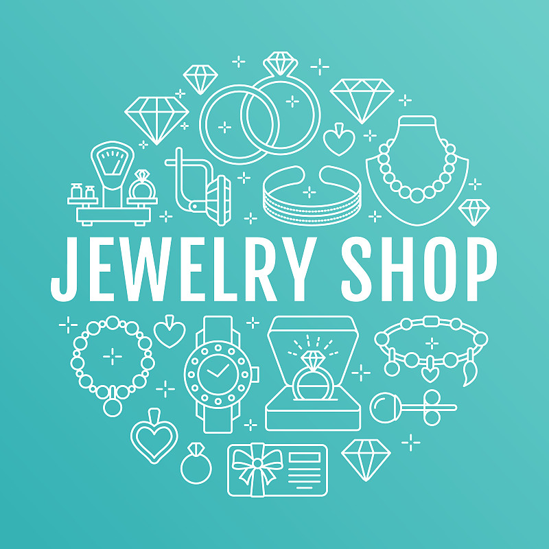 模板,钻石,圆形,手镯,商店,矢量,宝石,订婚戒指,个人随身用品,项链