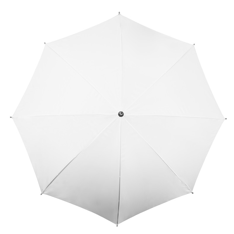 白色,伞,白色背景,个人随身用品,留白,高视角,无人,巨大的,干的,干净
