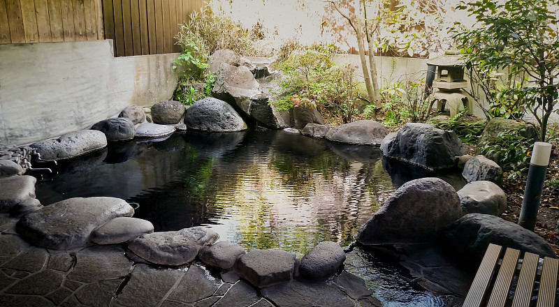 温泉,日本,水平画幅,无人,传统,户外,浴盆,岩石,摄影