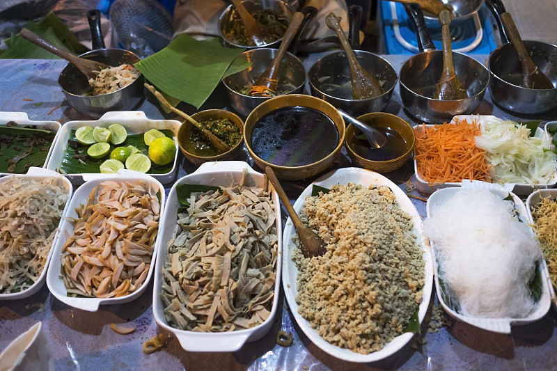 传统,东方食品,美食街,吉隆坡,街头食品,越南,外卖食品,自助餐,咖喱,曼谷