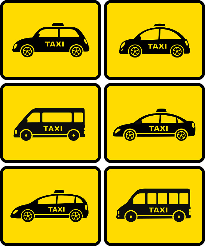 交通,出租车,黄色,动机,按钮,垂直画幅,绘画插图,符号,陆用车,交通方式