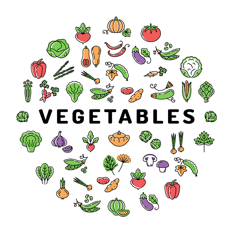 计算机图标,符号,蔬菜,分离着色,色彩鲜艳,圆形,贺卡,农业建筑,素食