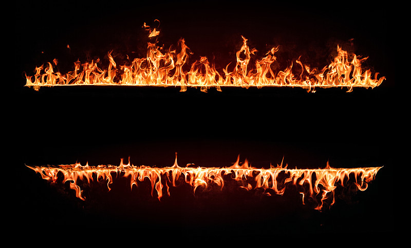边框,黑色背景,火焰,设计元素,火,分离着色,水平画幅,能源,地狱火,组物体