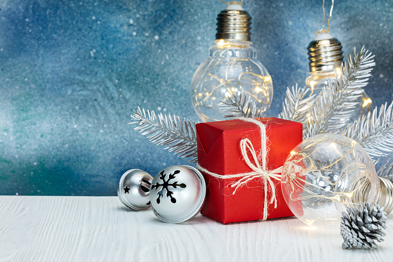 包装纸,圣诞树,照明设备,盒子,乡村风格,明亮,白色,十二月,新年,新年前夕
