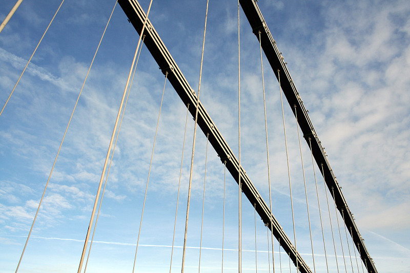 克利夫顿吊桥,电缆,天空,古老的,古典式,建筑材料,金属,金属丝,建筑业,工业